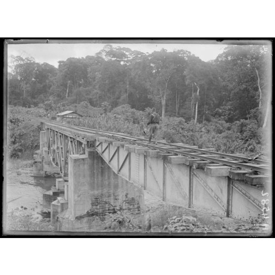 Nlohé. Le pont de la Dibombé (amont). [légende d'origine]