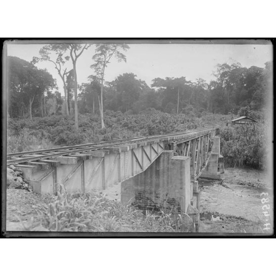 Nlohé. Le pont de la Dibombé (amont). [légende d'origine]