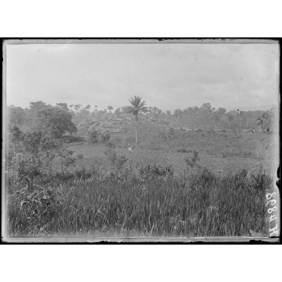 Baré. Le village haoussa de Baré. [légende d'origine]