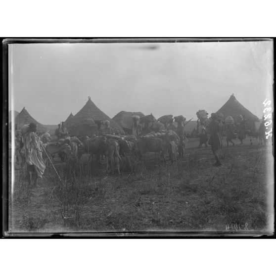 Route de N'Gaoundéré à Garoua. Campement de Léré. [légende d'origine]