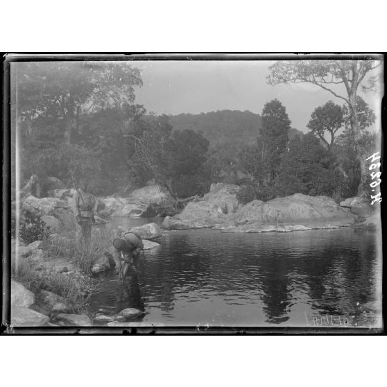 Route de N'Gaoundéré à Garoua. A 1h20 de Haman, la Bénoué (ouest). [légende d'origine]