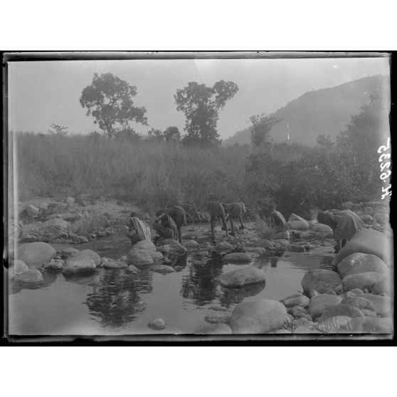 Route de N'Gaoundéré à Garoua. A 1h20 de Haman, la Bénoué (est). [légende d'origine]