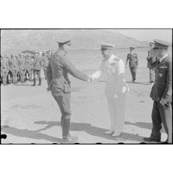 L'amiral Inigo Campioni et le général (Generalleutnant) Ulrich Kleemann.