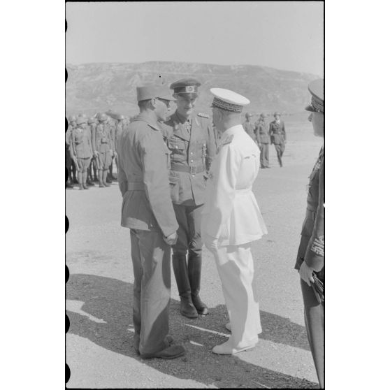 L'amiral Inigo Campioni et le général (Generalleutnant) Ulrich Kleemann.