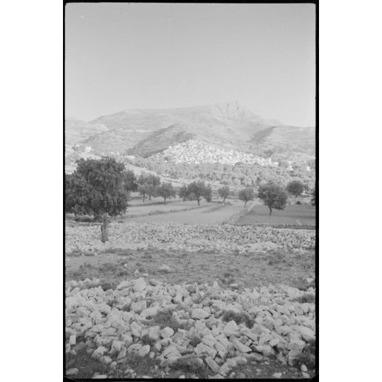Paysage de Naxos, île des Cyclades.
