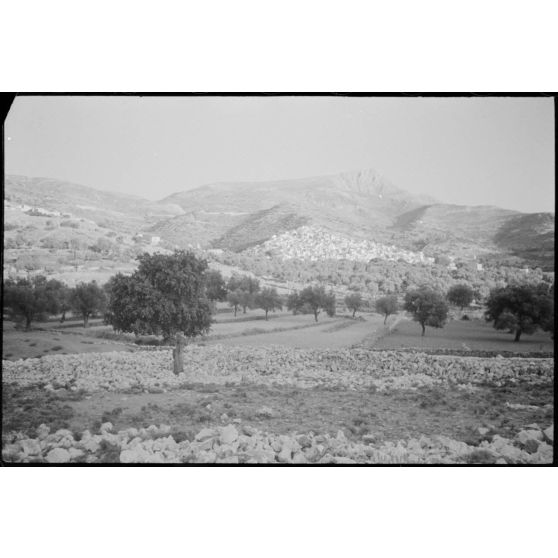 Paysage de Naxos, île des Cyclades.