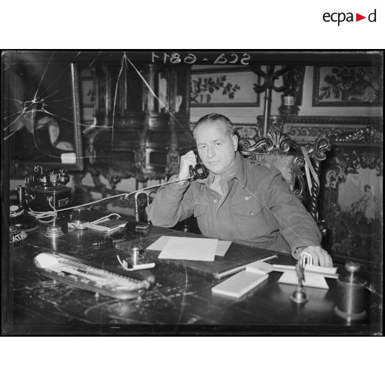 Portrait du général de brigade Billotte, commandant de la 10e DI depuis septembre 1944.