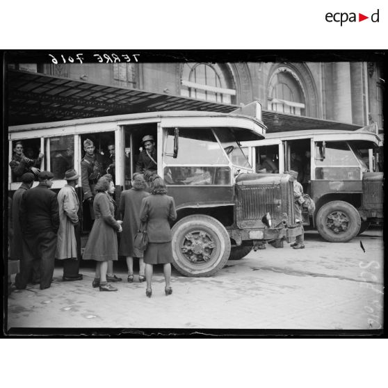 Un détachement de la France Libre à Paris.