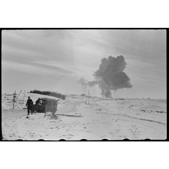 Dans le secteur de Sytschewka, lors de l'opération Büffelbewegung, la retraite allemande se poursuit.