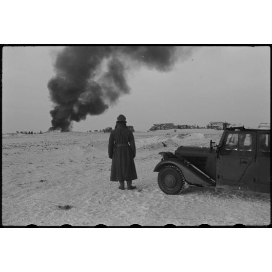 Dans le secteur de Sytschewka, lors de l'opération Büffelbewegung, la retraite allemande se poursuit.