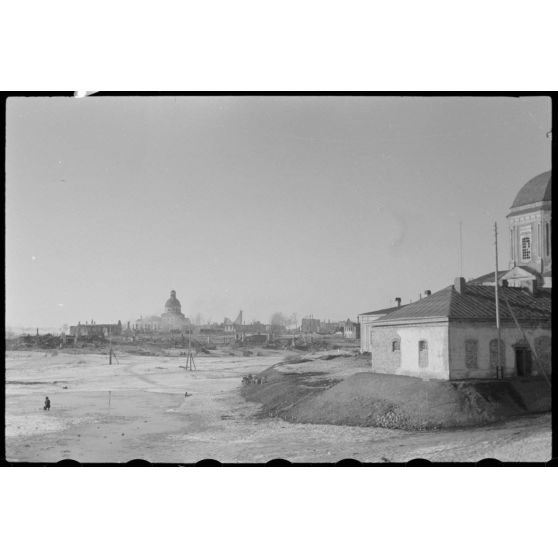 La ville Wjasma peu à avant le départ des troupes allemandes.