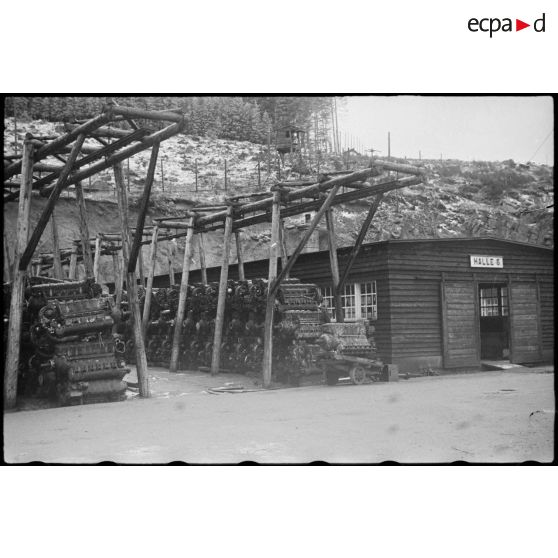 Atelier de la carrière du camp de concentration de Natzweiler-Struthof..
