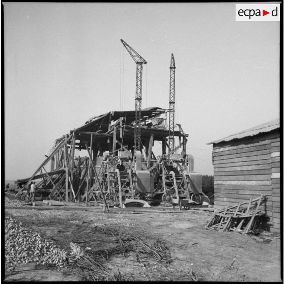 Plan général d'un chantier de construction.