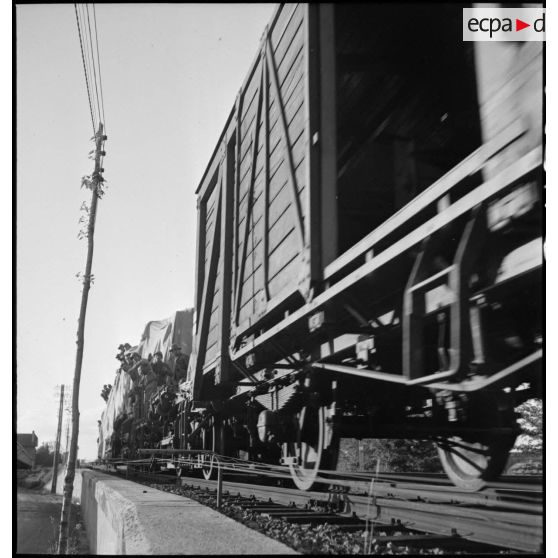 Plan moyen d'un wagon d'un train ALVF.