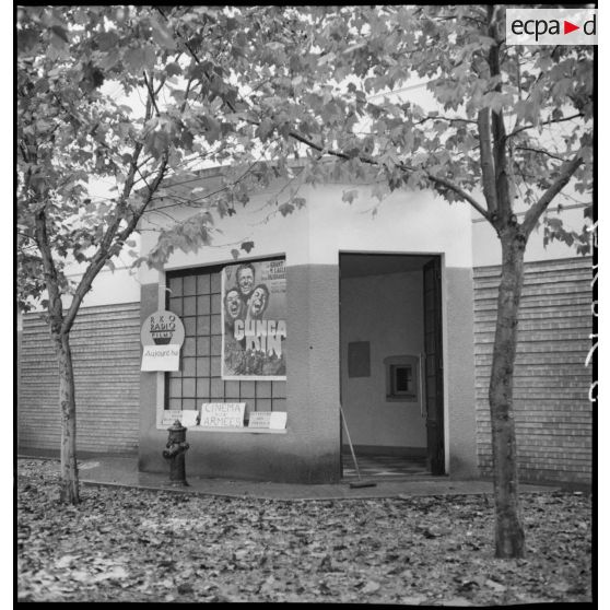 Plan général d'une entrée de cinéma aux armées dans le secteur de la 2e armée.