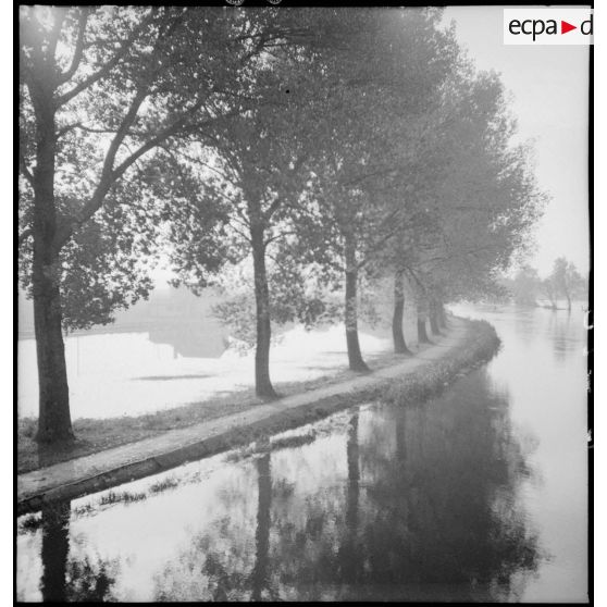 Plan général de la rivière Meuse en crue.