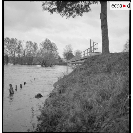 Plan général de la rivière Meuse en crue.