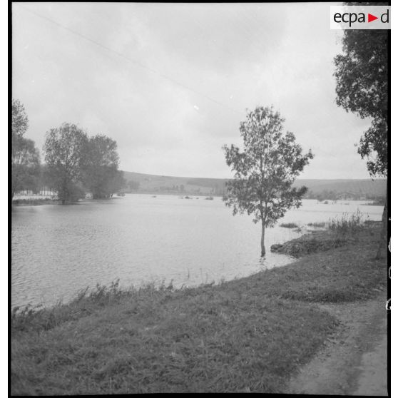 Plan général de la rivière Meuse en crue.