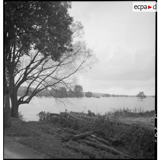 Plan général de la rivière Meuse en crue.
