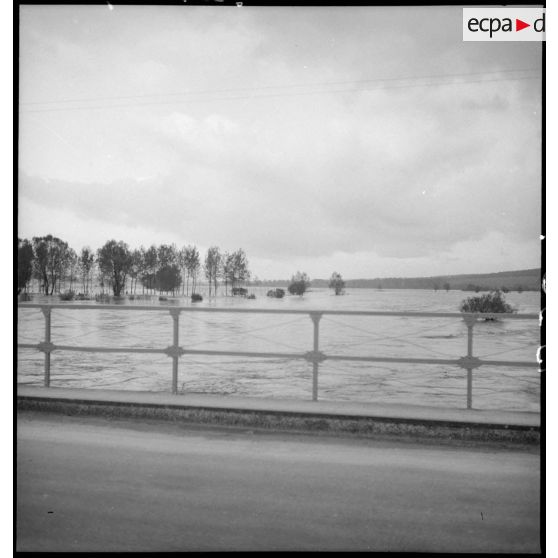 Plan général de la rivière Meuse en crue.