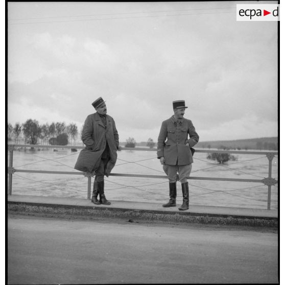 Plan général de la rivière Meuse en crue.