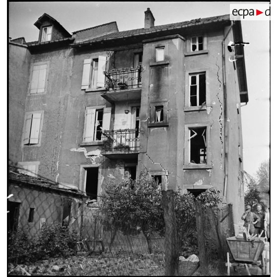 Plan général d'une maison évacuée dans le secteur de la 3e armée.