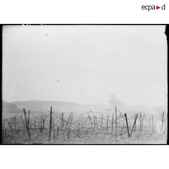 Plan général d'un réseau de barbelés dans le secteur de la 4e armée.