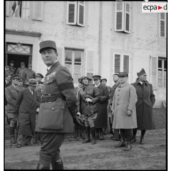 Portrait du général Pierre Dame, commandant la 2e DINA de la 1re armée.