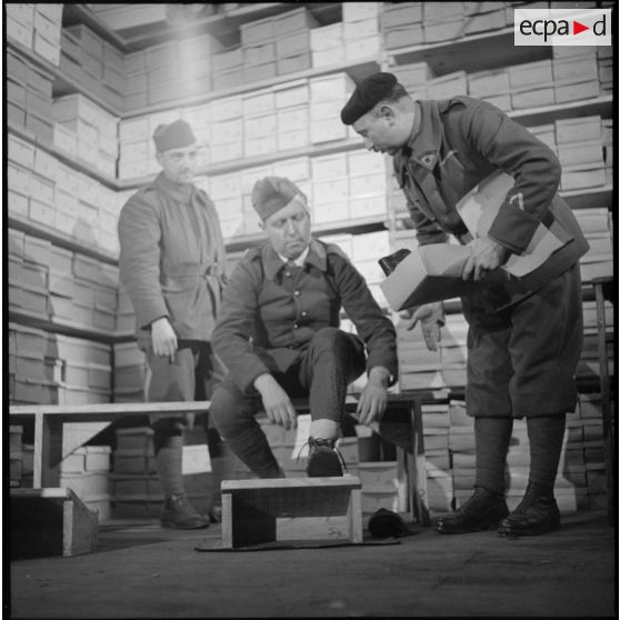 Habillement d'un fantassin de la 7e armée.