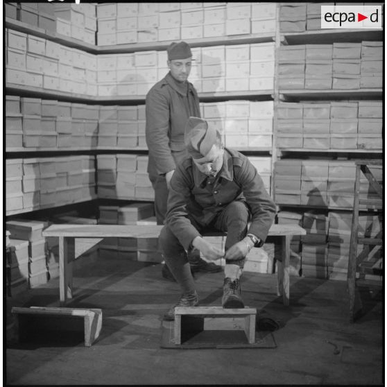 Habillement d'un fantassin de la 7e armée.