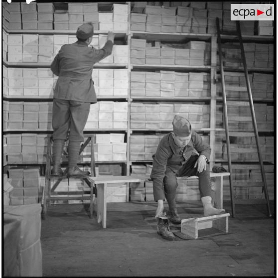 Habillement d'un fantassin de la 7e armée.