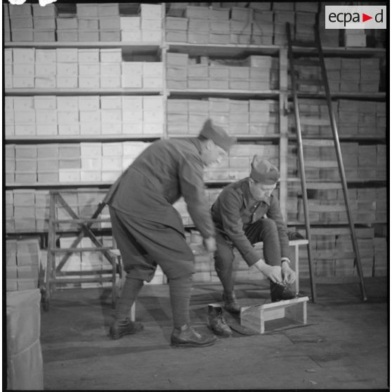 Habillement d'un fantassin de la 7e armée.