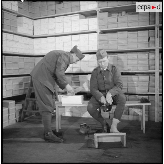 Habillement d'un fantassin de la 7e armée.