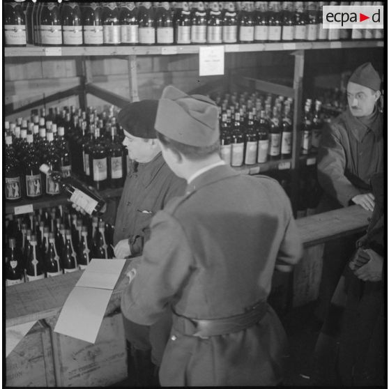 Distribution de boissons.