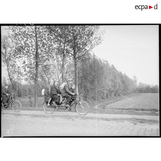 L'exode de la population belge.