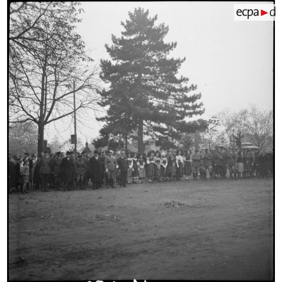 Cérémonie militaire à Ribeauvillé.