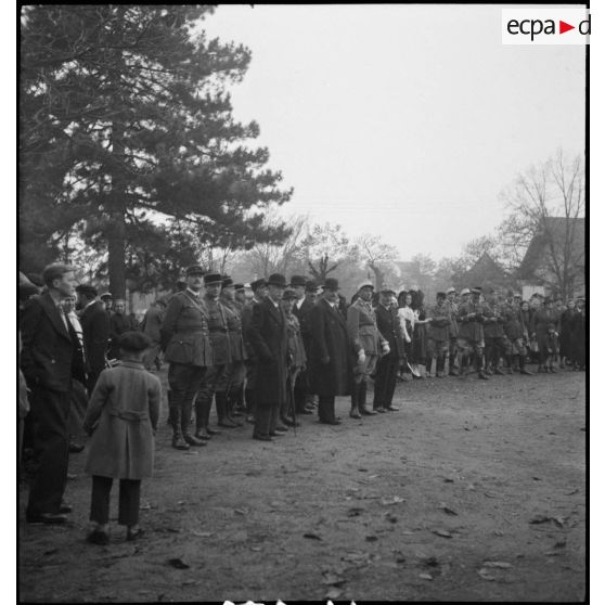 Cérémonie militaire à Ribeauvillé.