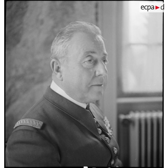 Portrait du général Marcel Garchery commandant la 8e armée.