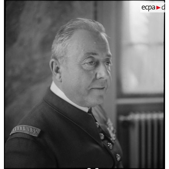 Portrait du général Marcel Garchery commandant la 8e armée.