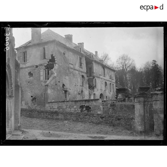 Mercin (Aisne). La mairie. [légende d'origine]