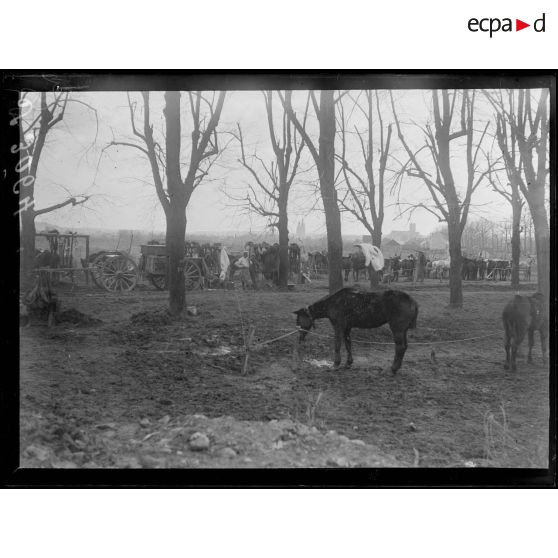 Saint-Paul (Aine). Camp d'un CVAD. [légende d'origine]