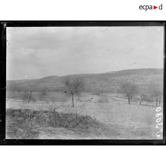 Cote 146 (Aisne). Les lignes franco-allemandes, panorama. [légende d'origine]