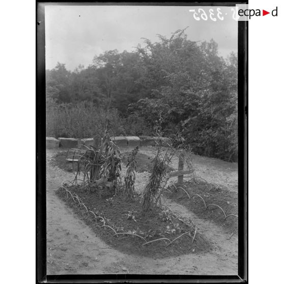 Nord de Cuffies (Aisne). Ferme de la Montagne Neuve, tombe de M. Robert-André Michel. [légende d'origine]