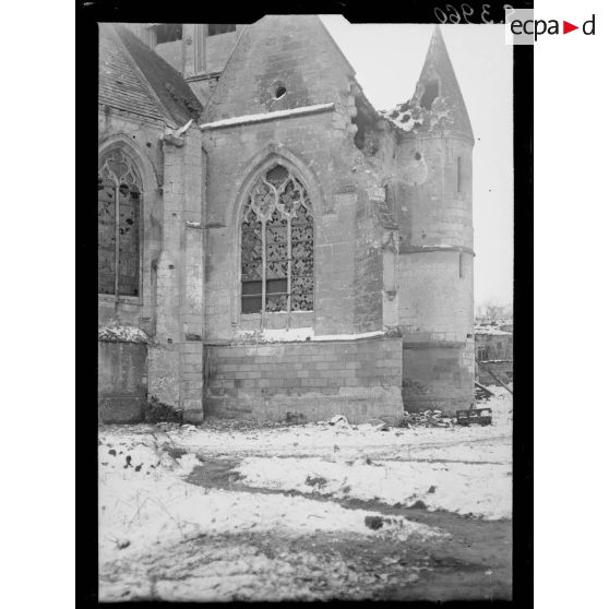 Ambleny (Aisne). L'église, le transept. [légende d'origine]