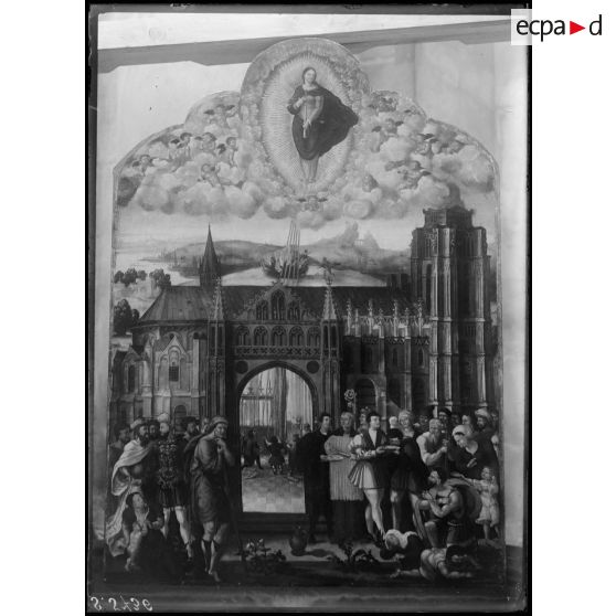 [Reproduction d'un tableau religieux.]