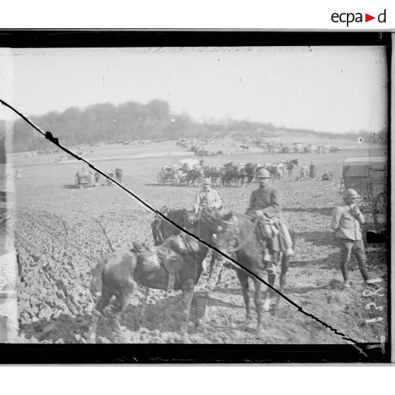 Le Général Joffre à Dombasle (Meuse). [légende d'origine]