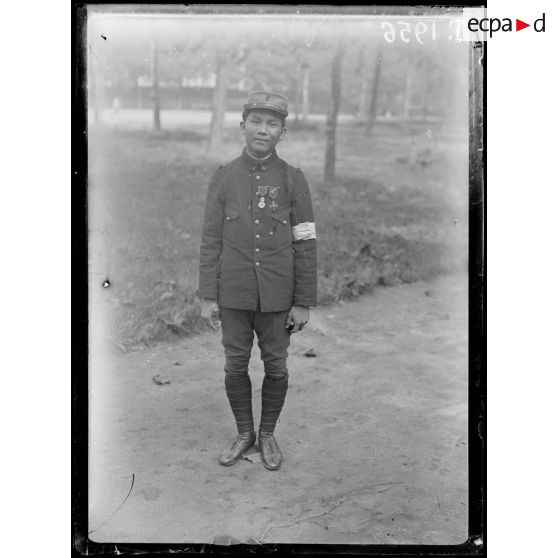 Vincennes. 31 août 1916. Le soldat annamite Vo Thanh Long. [légende d'origine]