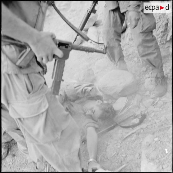 Au sol, un combattant de l'ALN est mort.