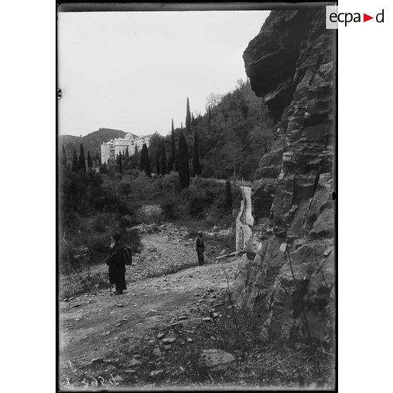Mont Athos. Couvent de Zographe. [légende d'origine]