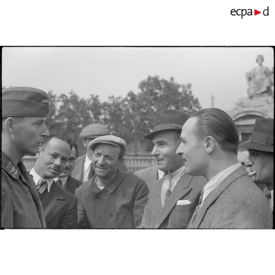 Premiers échanges avec l'occupant allemand.